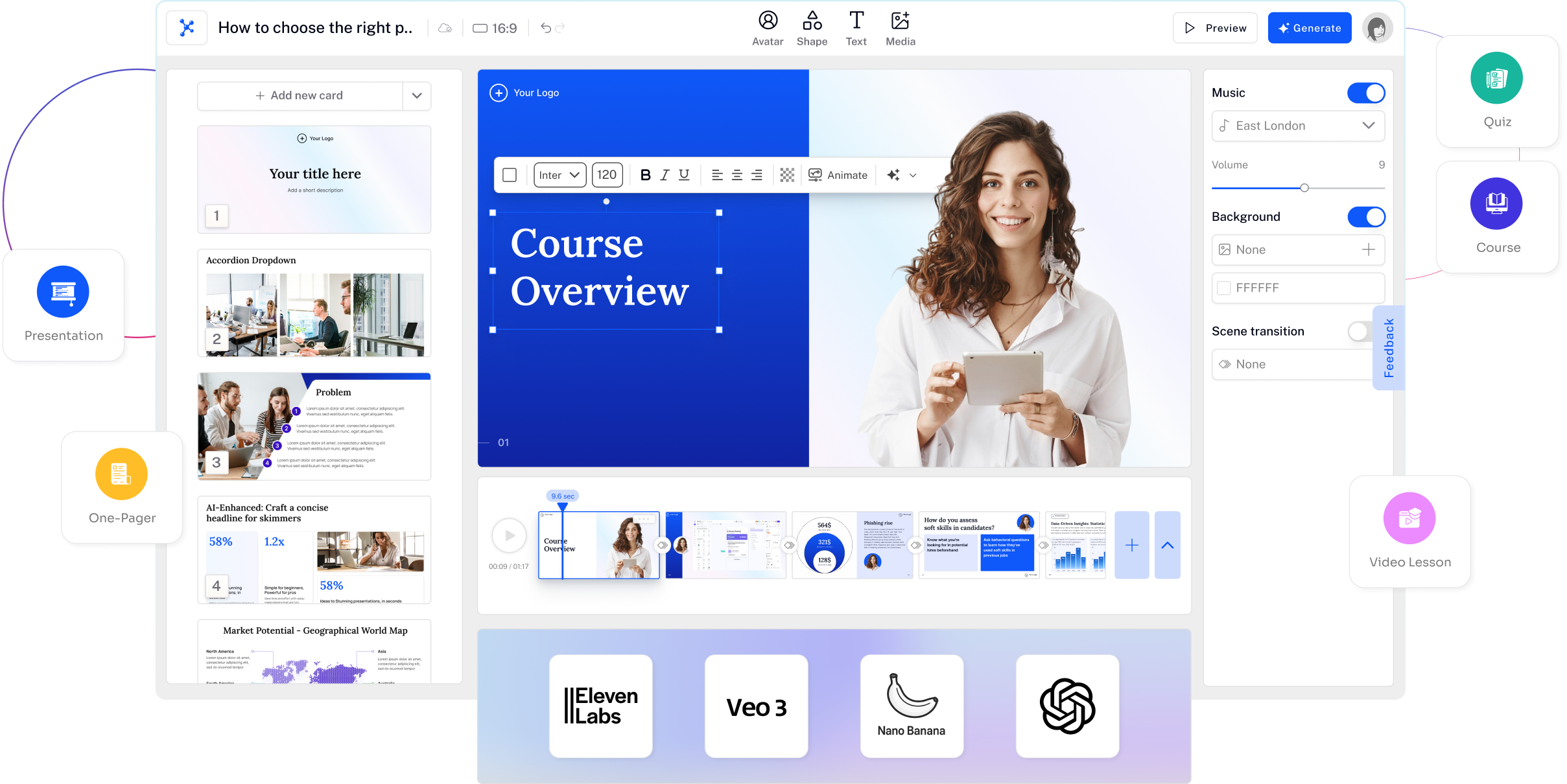 All-in-One AI Studio Interface
